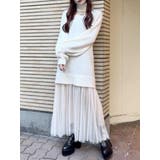 チュールドッキングニットワンピース | EATME | 詳細画像1