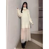 チュールドッキングニットワンピース | EATME | 詳細画像11