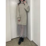 チュールドッキングニットワンピース | EATME | 詳細画像17