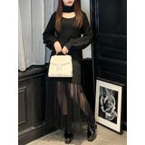 チュールドッキングニットワンピース | EATME | 詳細画像2