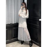 チュールドッキングニットワンピース | EATME | 詳細画像5