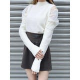 アイボリー | ハイネックポップコーンニット | EATME