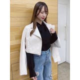 レースコンビフェイクレザーライダース | EATME | 詳細画像12