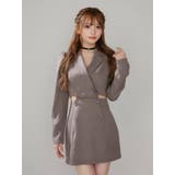 グレー | 2wayカットアウトテーラードワンピース | EATME