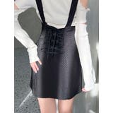 ブラック | BACKレースアップジャンスカ | EATME