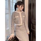 バイカラーツイードライクスカート（セットアップ可能） | EATME | 詳細画像20 