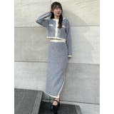 バイカラーツイードライクスカート（セットアップ可能） | EATME | 詳細画像7 