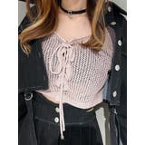 透かし編みニットTOP | EATME | 詳細画像6 