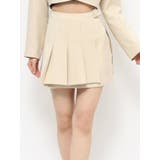 アイボリー | プリーツラップミニスカート（セットアップ可能） | EATME