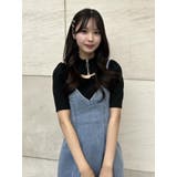 カットアウトフロントZIPリブTOP | EATME | 詳細画像6