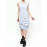 ブルー | ヘムサイドギャザーワンピース | EATME