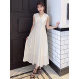 オフホワイト | BIGカラーマキシワンピース | EATME