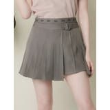 グレー | プリーツラップショートパンツ | EATME