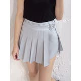 ブルー | プリーツラップショートパンツ | EATME