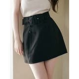 ブラック | ダブルボタンタイトスカート | EATME