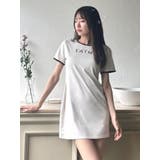 アイボリー | ロゴTシャツワンピース | EATME