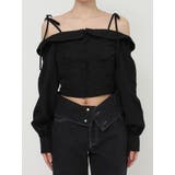 リボンショルダーオフショルブラウス | EATME | 詳細画像14