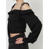 リボンショルダーオフショルブラウス | EATME | 詳細画像18