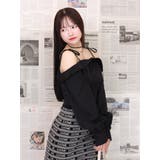 リボンショルダーオフショルブラウス | EATME | 詳細画像3