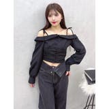 リボンショルダーオフショルブラウス | EATME | 詳細画像8