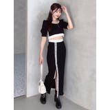 バイカラータイトスカート（セットアップ可能） | EATME | 詳細画像10 