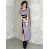 バイカラータイトスカート（セットアップ可能） | EATME | 詳細画像14 