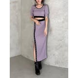 バイカラータイトスカート（セットアップ可能） | EATME | 詳細画像3 