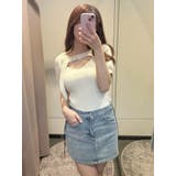 アイボリー | レイヤードリブTOP | EATME