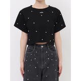 パールストーン付クロップドTシャツ | EATME | 詳細画像10 