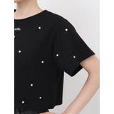 パールストーン付クロップドTシャツ | EATME | 詳細画像14 