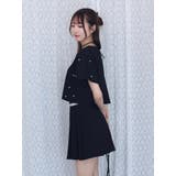 パールストーン付クロップドTシャツ | EATME | 詳細画像3 