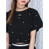 パールストーン付クロップドTシャツ | EATME | 詳細画像6 