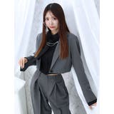 グレー | クロップド丈ジャケット（セットアップ可能） | EATME