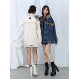 デニムフェイクファージャケット(セットアップ可能) | EATME | 詳細画像5
