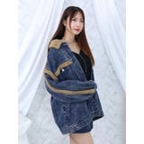 デニムフェイクファージャケット(セットアップ可能) | EATME | 詳細画像8