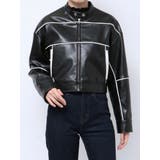 バイカラーバイカージャケット | EATME | 詳細画像26 