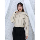 バイカラーバイカージャケット | EATME | 詳細画像4 