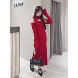 デコルテカットアウトニットワンピース | EATME | 詳細画像29