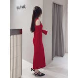 デコルテカットアウトニットワンピース | EATME | 詳細画像31