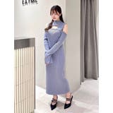 デコルテカットアウトニットワンピース | EATME | 詳細画像35