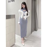 デコルテカットアウトニットワンピース | EATME | 詳細画像38