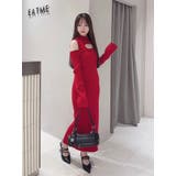 デコルテカットアウトニットワンピース | EATME | 詳細画像4