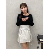 フェイクレザーレースアップミニスカート | EATME | 詳細画像11 