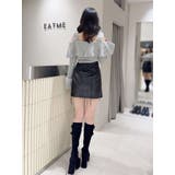 フェイクレザーレースアップミニスカート | EATME | 詳細画像37 