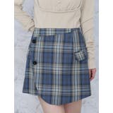 ブルー | ジャケットライクラップスカート（セットアップ可能） | EATME