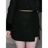 ブラック | ダブルリボンタイトスカート | EATME