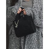 ブラック | フェイクファーショルダーバッグ | EATME