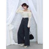 カットアウトストーン付ワイドデニムパンツ | EATME | 詳細画像14