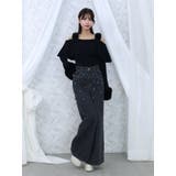 カットアウトストーン付ワイドデニムパンツ | EATME | 詳細画像17