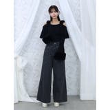 カットアウトストーン付ワイドデニムパンツ | EATME | 詳細画像18